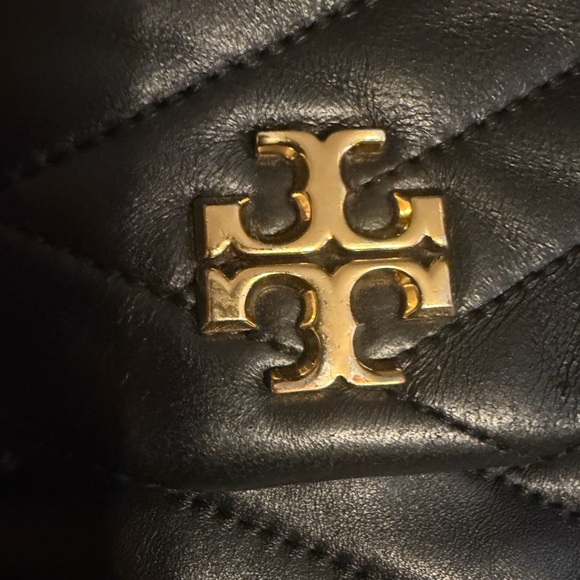 Tory Burch small Black Quilted Leather Kira Bag with Gold Accent - Picture 7 of 7